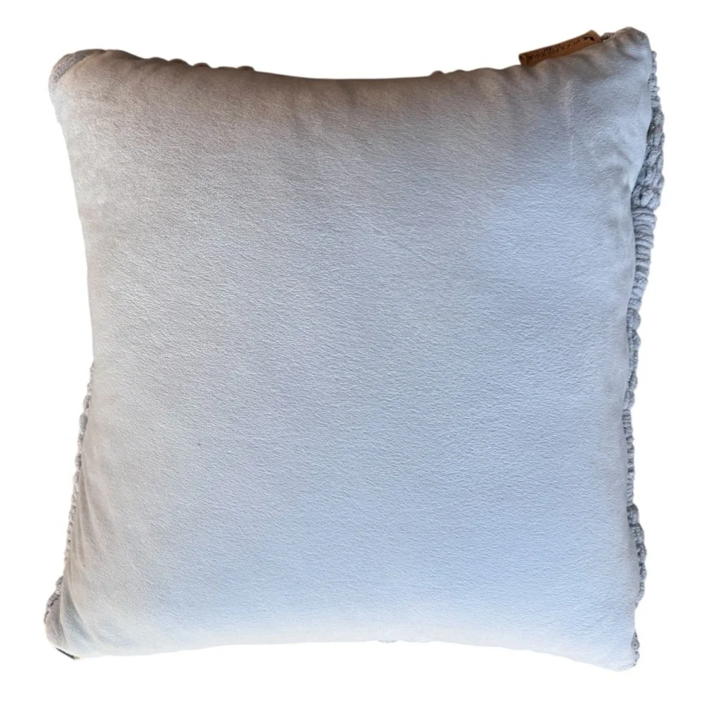 Koolaburra by UGG Grey Margo Knit Throw Pillow 20x20 - Picture 2 of 4
